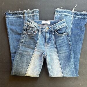 Flying Monkey Two-Tone Blue Flare Jeans girls size 7